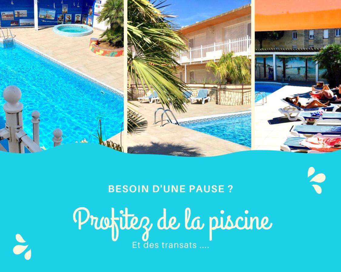 Amerique Hotel Palavas - Piscine - Plage Kültér fotó